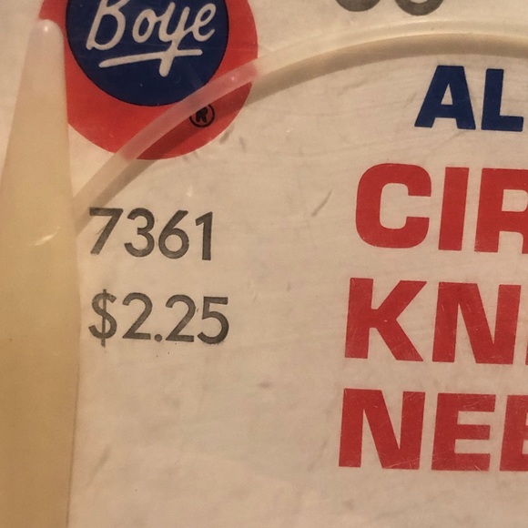NIP vintage Boye AllNylon 36” size 11 circular knitting née - Picture 7 of 13